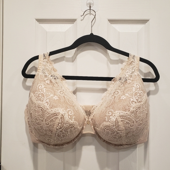 ThirdLove 24/7 Lace Sea Salt Contour Plunge Bra - Sz 42F US/UK - Picture 2 of 9